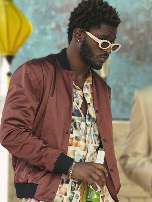 Tulsa King Jay Will Brown Bomber Jacket Jay Will Tulsa King Tyson Brown Bomber Jacket