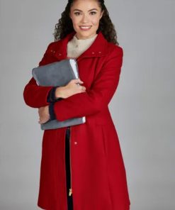 Olivia Welcome to Valentine Kathryn Davis Red Wool Coat