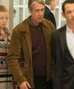 Succession Connor Roy Brown Leather Jacket
