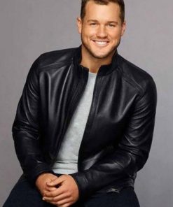 TV Series The Bachelor Colton Underwood Black Leather Jacket