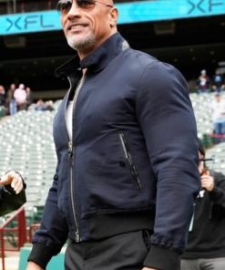 Dwayne Johnson’s XFL 2023 Blue Bomber Jacket