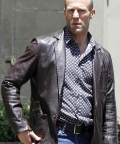 Deckard Shaw Fast and Furious 7 Jason Statham Brown Leather Jacket