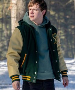 Harrison Morgan Dexter New Blood Iron Lake Hawks Wool Hooded Bomber Jacket