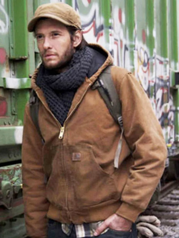 Jackie And Ryan Ben Barnes Brown Hooded Jacket Ryan Jackie And Ryan Ben Barnes Brown Suede Leather Hooded Jacket