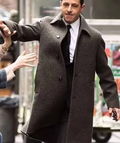 Succession 2023 Kendall Roy Brown Wool Coat
