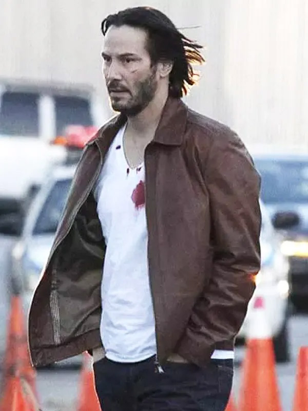John Wick Keanu Reeves Brown Leather Jacket John Wick Keanu Reeves Leather Jacket