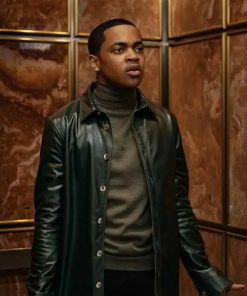 Michael Rainey Jr Power Book II Ghost Season 02 Black Leather Jacket