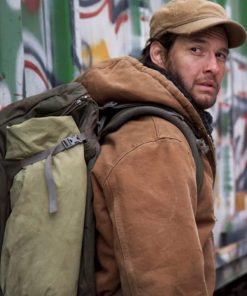 Jackie And Ryan Ben Barnes Brown Hooded Jacket