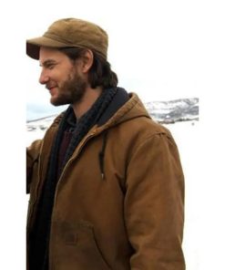 Ryan Jackie And Ryan 2014 Ben Barnes Brown Suede Leather Hooded Jacket