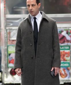 Jeremy Strong Succession Season 04 Kendall Roy Brown Trench Coat