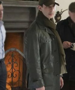 Jeremy Strong TV Series Succession S02 Kendall Roy Green Leather Jacket