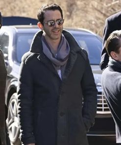 Matthew Macfadyen TV Series Succession Tom Wambsgans Black Quilted Vest