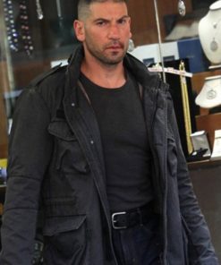 Jon Bernthal TV Series The Punisher Frank Castle Black Cotton Jacket